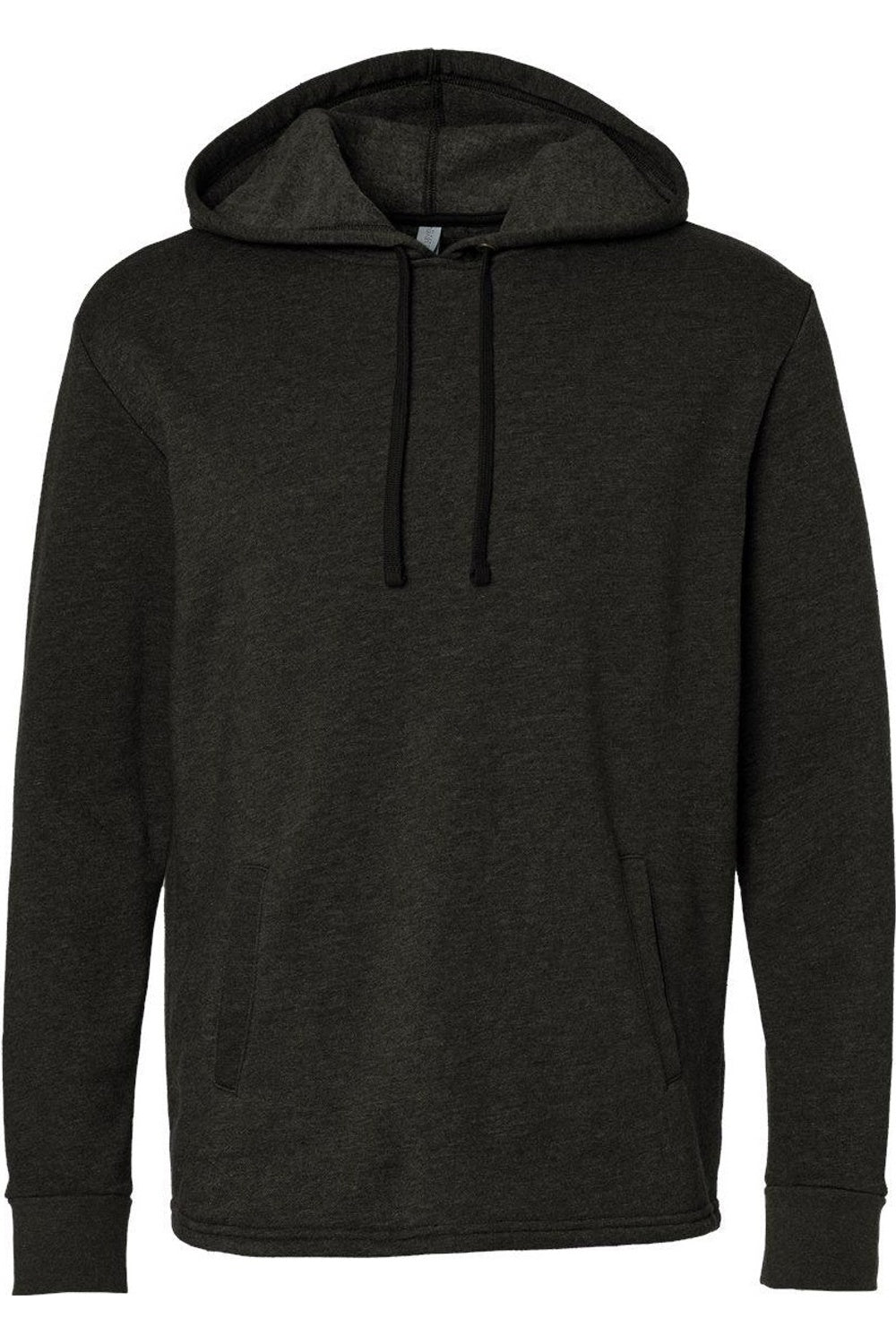 

Толстовка с капюшоном Malibu Welt Pocket Next Level, цвет heather black