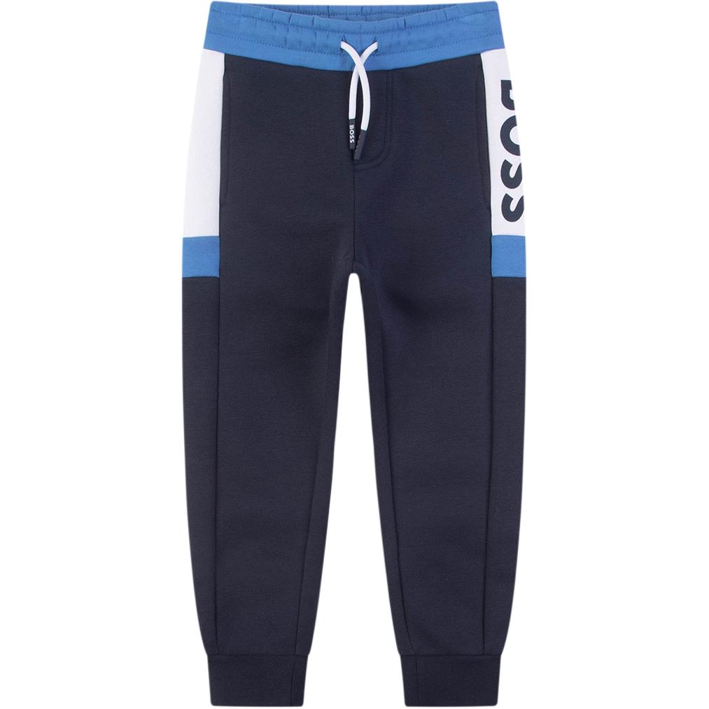 

Детские вязаные спортивные штаны HUGO BOSS, синий