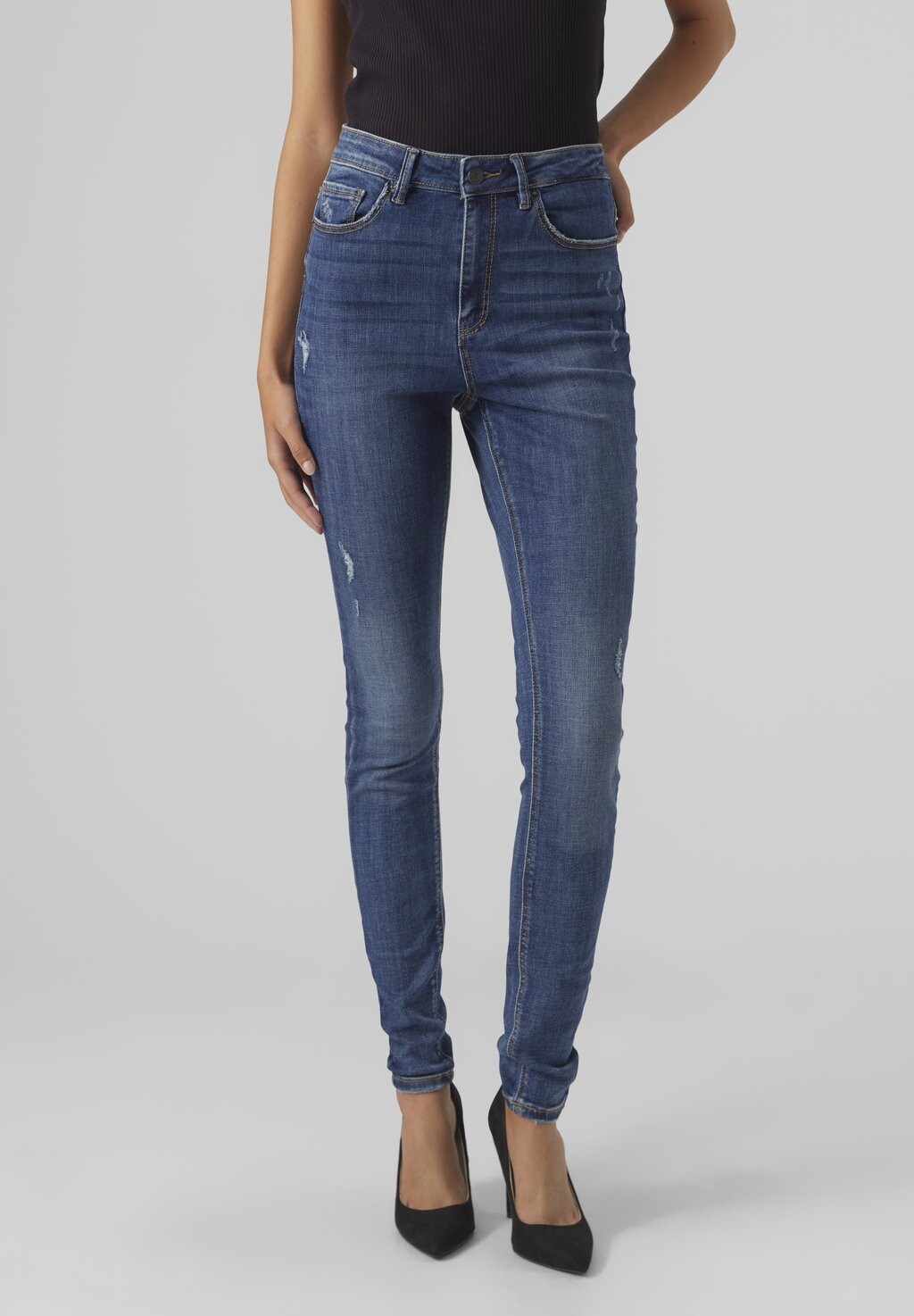 

Джинсы Skinny Fit MIT HIGH WAIST Vero Moda, цвет dark blue denim
