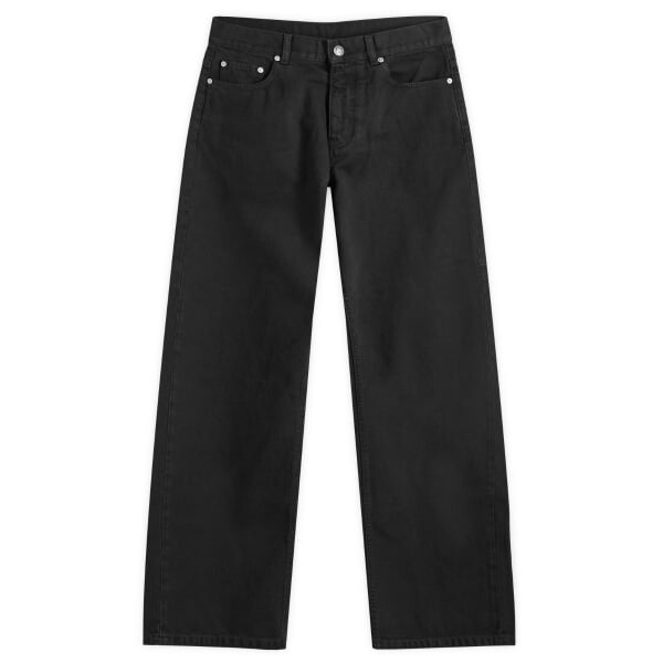 

Свободные джинсы с монограммой Palm Angels, черный