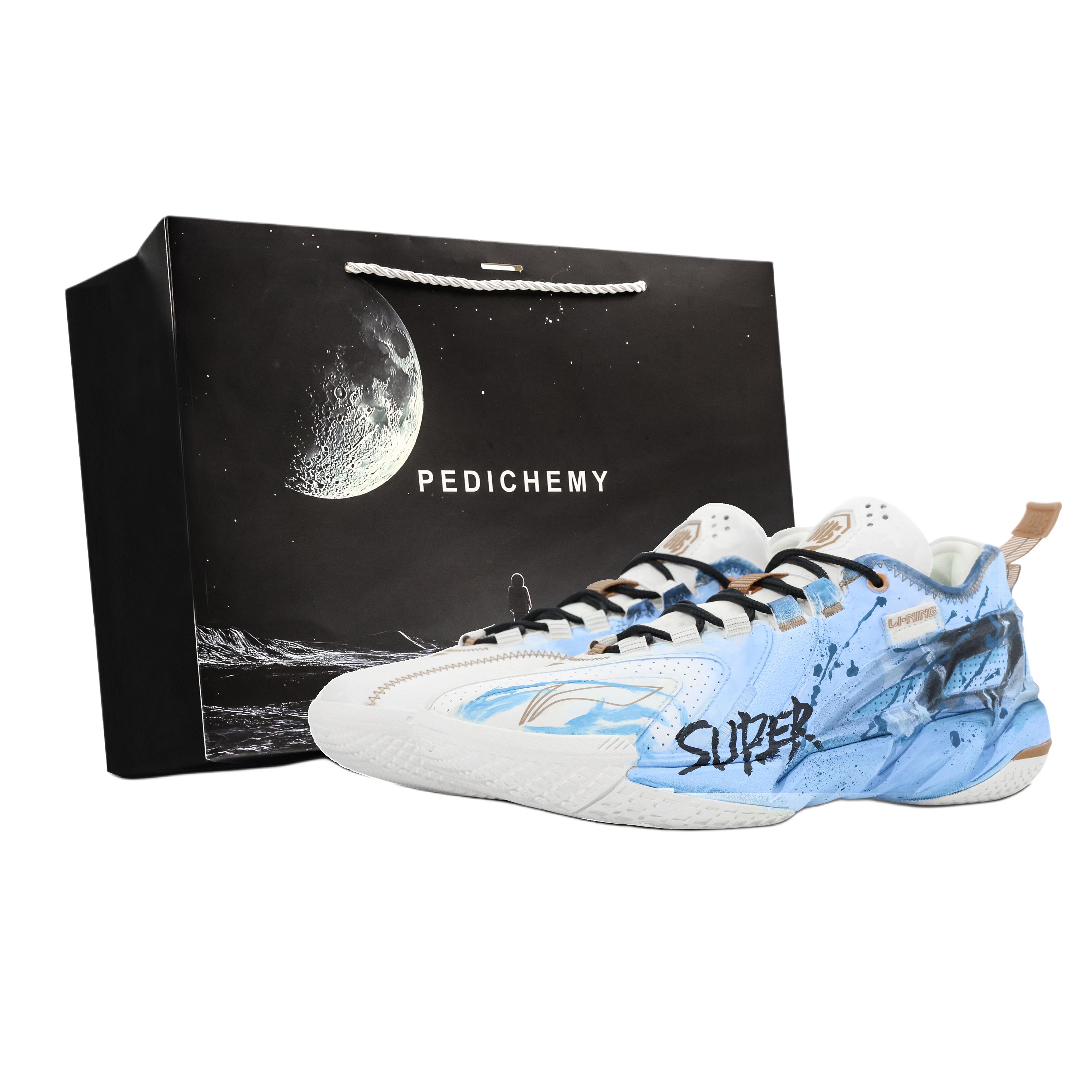 

Li-Ning BadFive 45 Cushioning, Wear Resistant низкие баскетбольные кроссовки с технологией Full Length BOOM для мужчин, синие