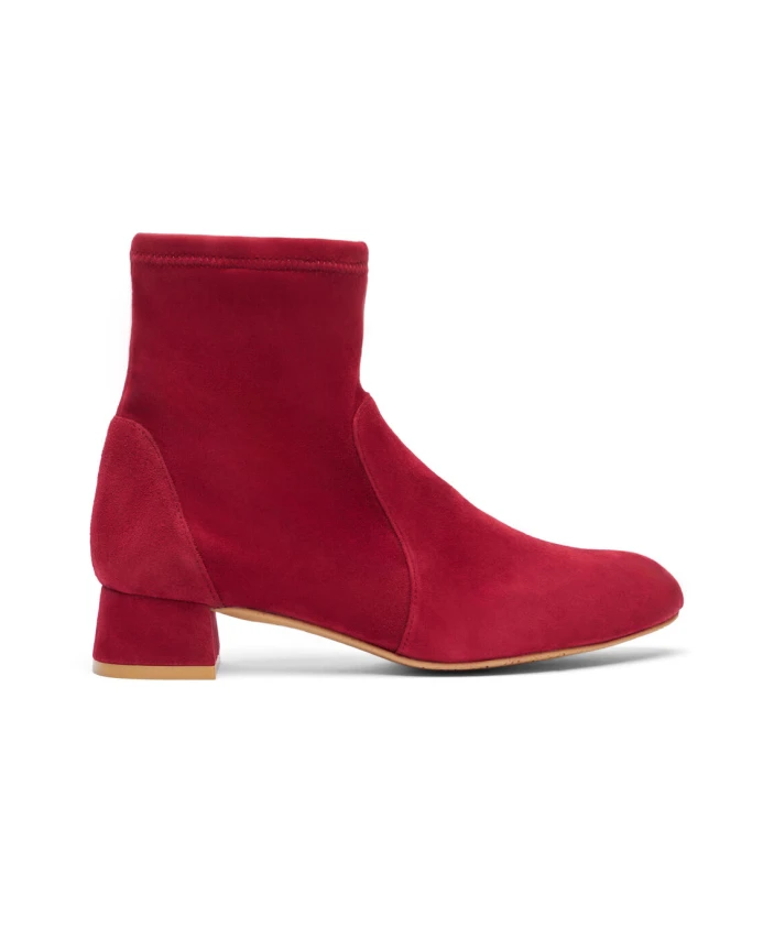 Скульптурные ботильоны носки Stuart Weitzman, красный