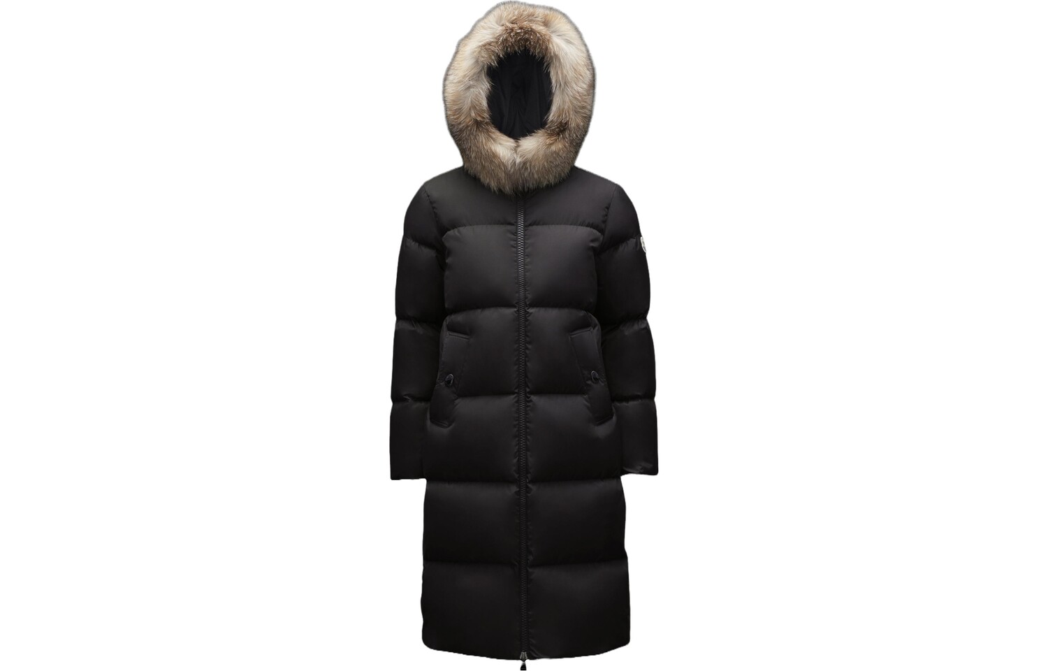 

Пуховик женский черный Moncler