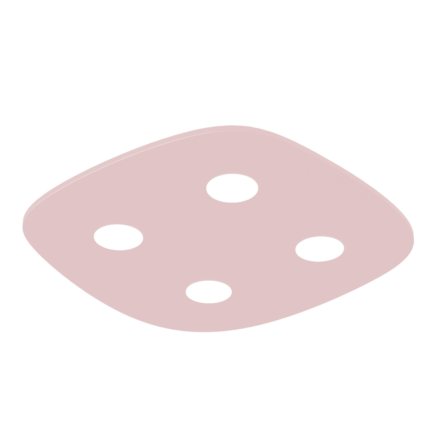 

Потолочный светильник Lumicom, 55x55x4 см, розовый