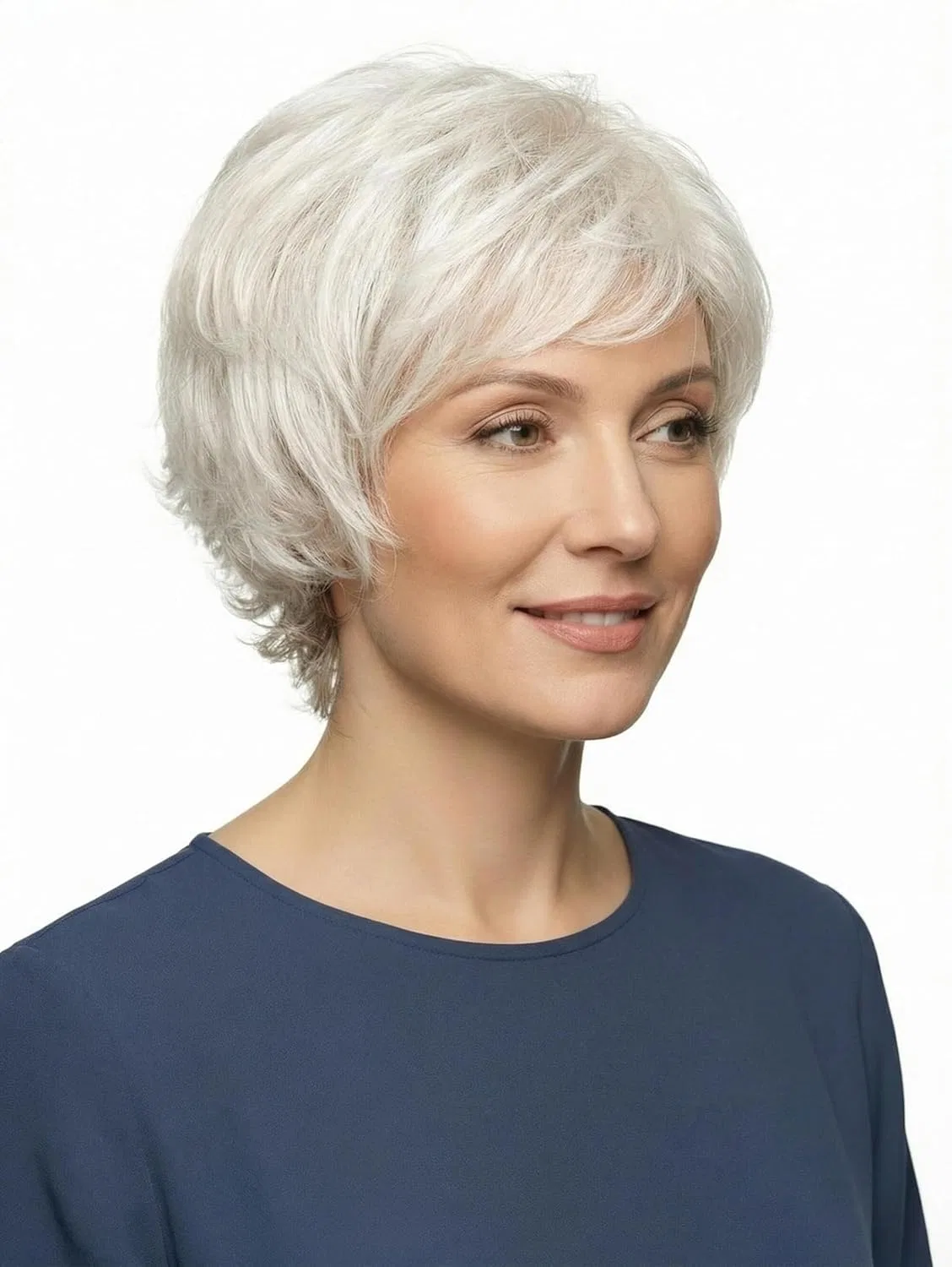 Парик «Ella» из синтетических волос от Lofty Lofty, Natural White, Dark Neck