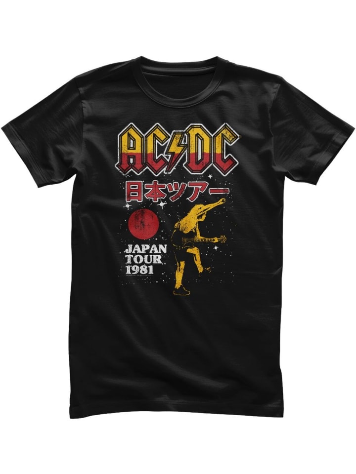 

Футболка AC/DC Japan Tour 1981 T-Shirt черного цвета AC/DC, Черный, Футболка AC/DC Japan Tour 1981 T-Shirt черного цвета AC/DC