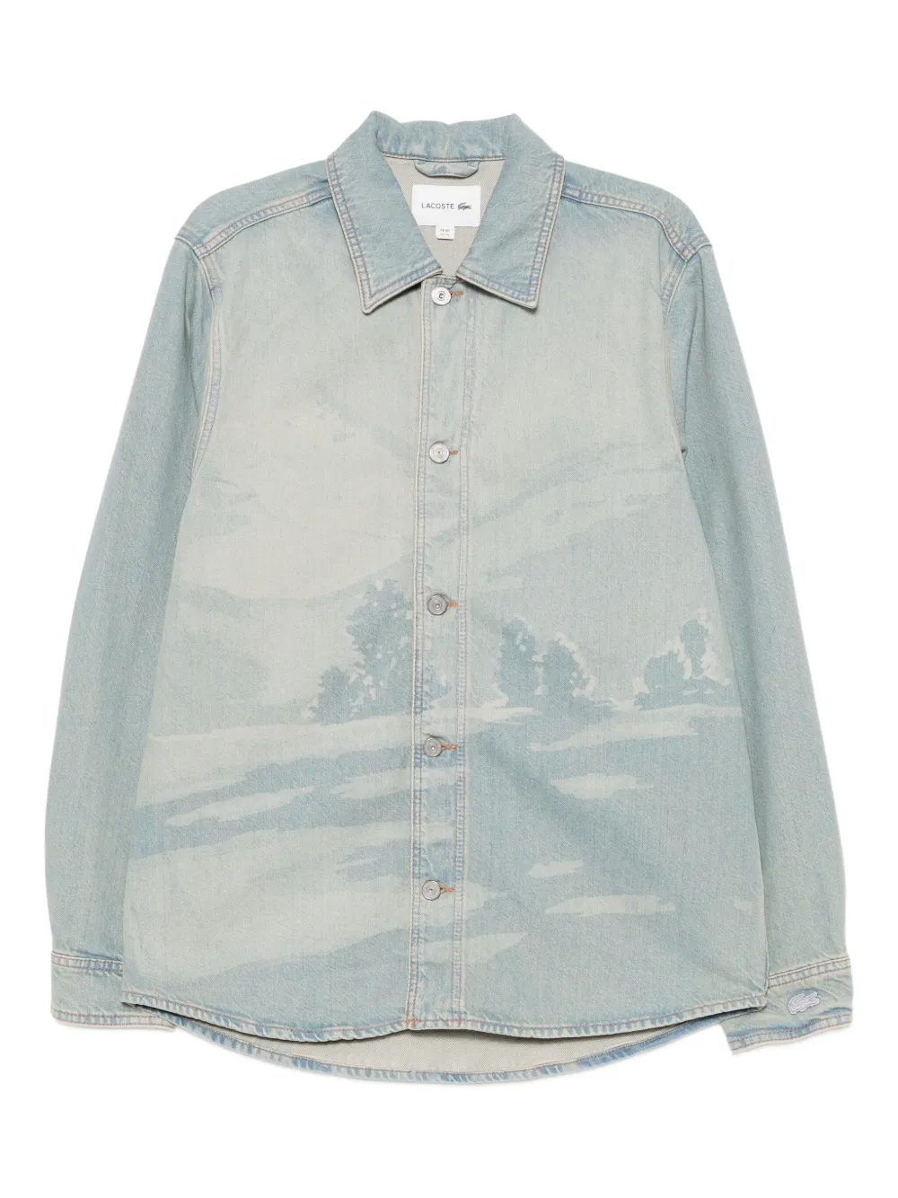 

Джинсовая куртка на пуговицах Lacoste, синий