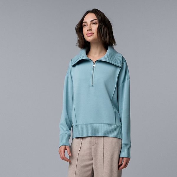 

Женский свитер с молнией до середины Simply Vera Vera Wang, Mystic Gulf