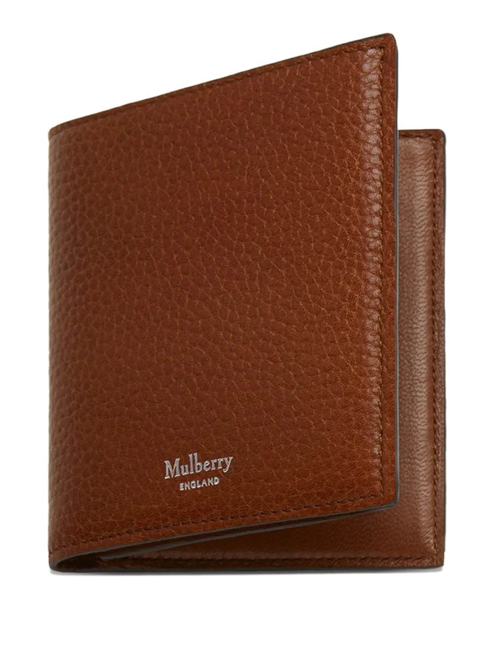 

Кошелек тройного сложения из телячьей кожи Mulberry, коричневый