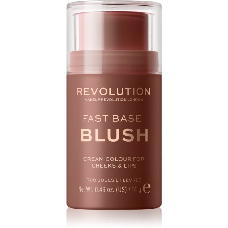 

Makeup Revolution Fast Base тонирующий бальзам для губ и щек оттенка Mauve 14 г