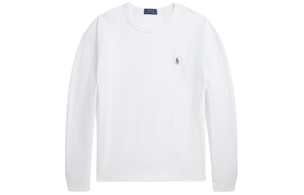 Поло свитшот из хлопка с принтом пони Polo Ralph Lauren, белый — фото 4
