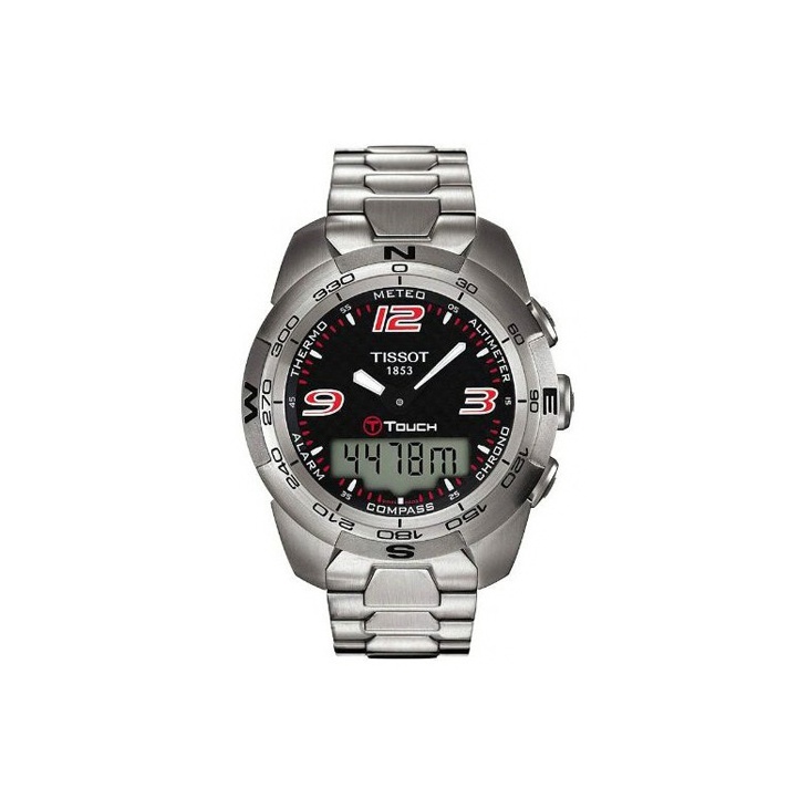 

Tissot Кварцевые часы унисекс, черный циферблат, корпус из нержавеющей стали, ремешок из нержавеющей стали