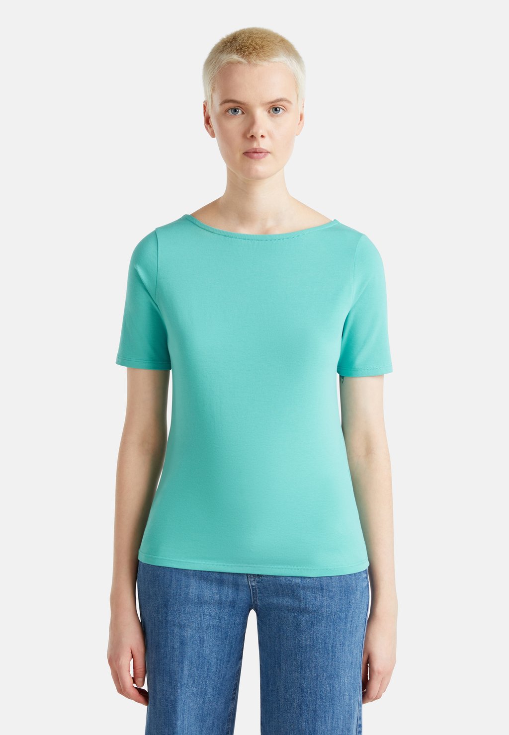 

Базовая футболка SLIM FIT REVERSIBLE United Colors of Benetton, зеленый