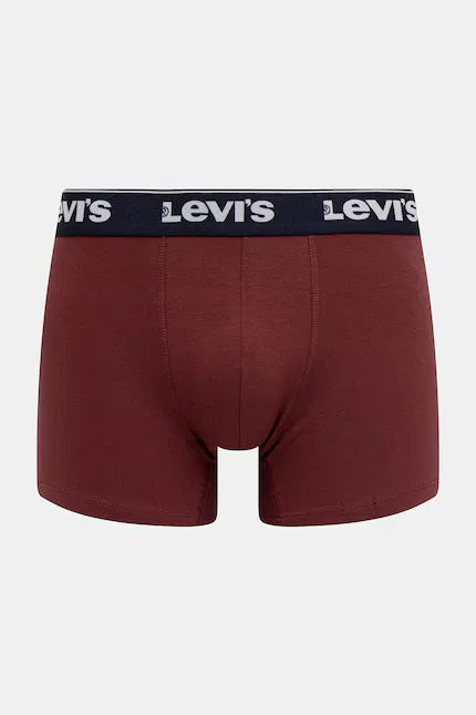 Боксеры из эластичного хлопка 3 шт Levi's, синий — фото 3