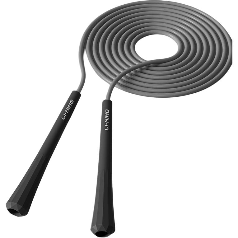 

Скакалка PVC трос ABS+пена рукоятка фитнес unisex 2,8 м LINING, черный