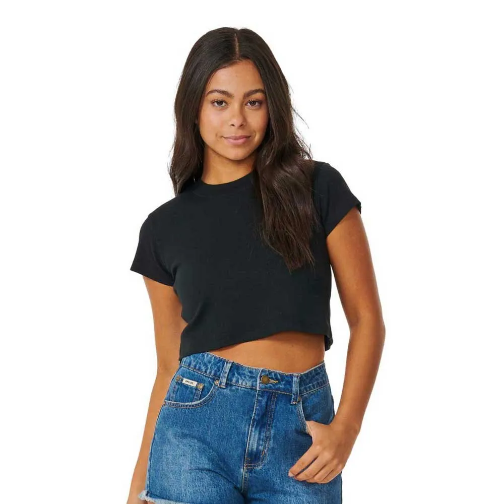 

Футболка с коротким рукавом Rip Curl Classic Ribbed, черный