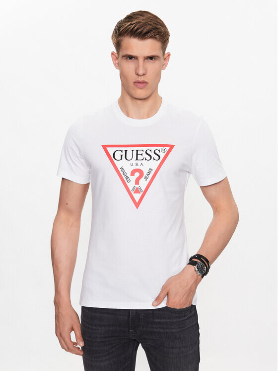

Футболка узкого кроя Guess, белый
