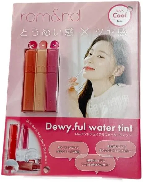 Набор тинтов для губ Rom&nd Water Tint, 3 цвета, красный — фото 2