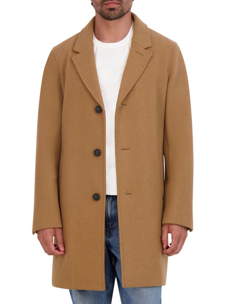

Верхнее пальто из эластичной шерсти Cole Haan, цвет Camel