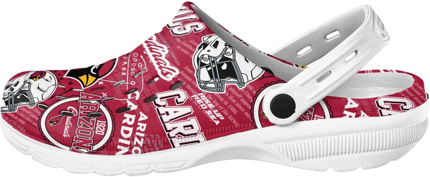 Сабо с ремешком FOCO Arizona Cardinals NFL для мужчин с историческим принтом, Arizona Cardinals Historic Print With Strap — фото 2