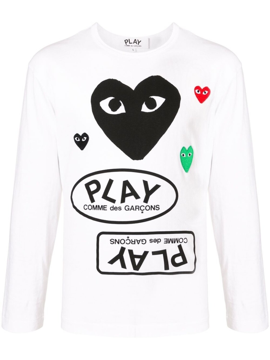 

Comme Des Garçons Play футболка Play, белый