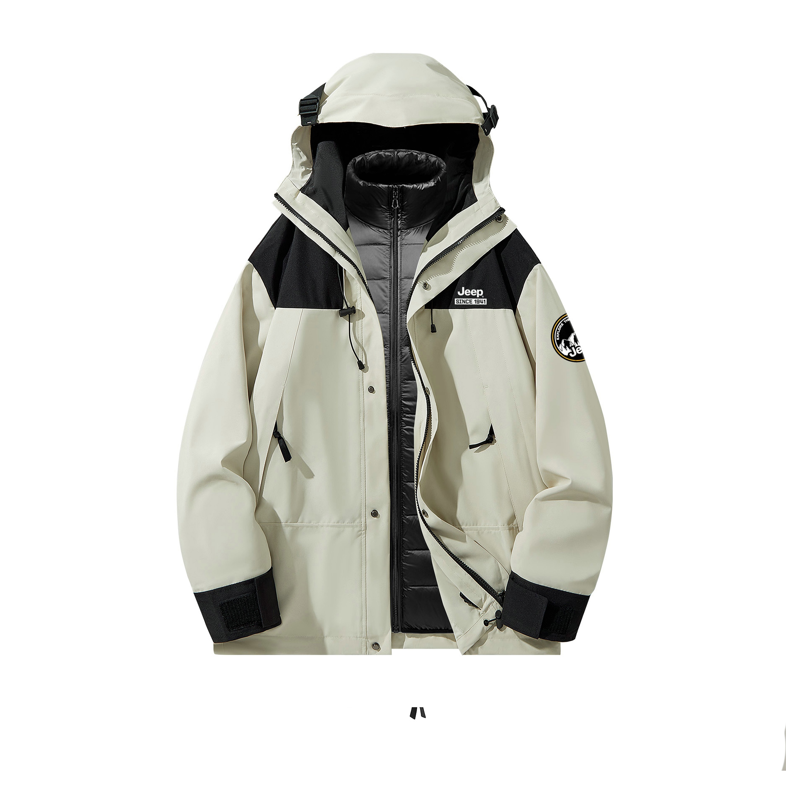 

Куртка Moxima Lifestyle Unisex Jeep, хаки[upgraded down liners]