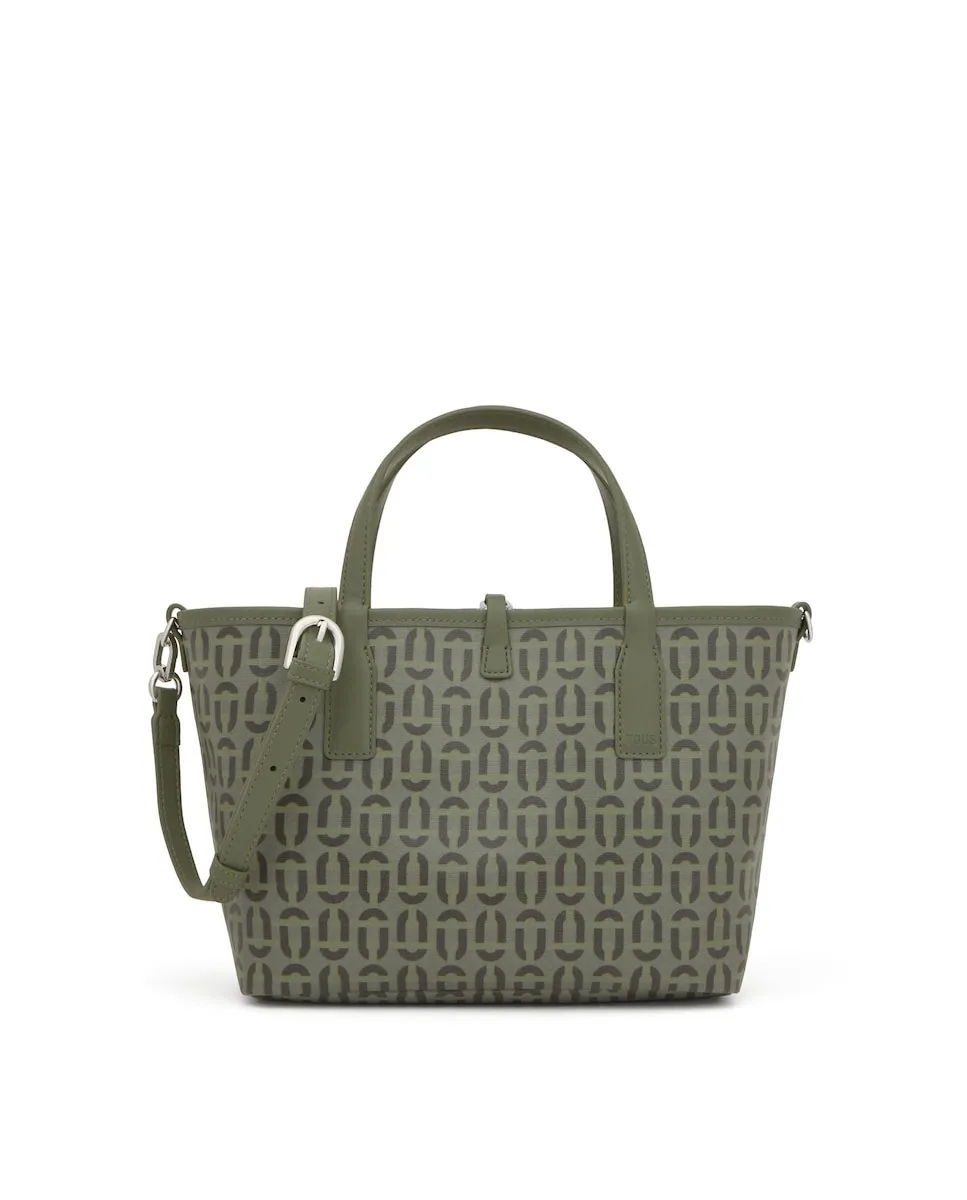 

Сумка-трансформер Double Way Manifesto среднего размера Tous, хаки