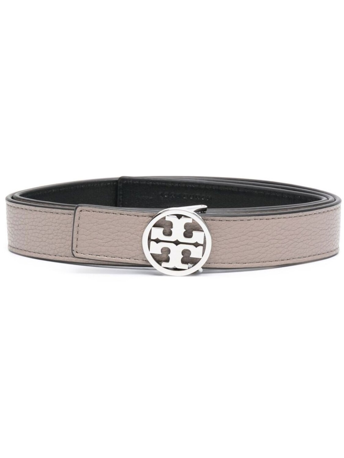 

Tory Burch ремень с пряжкой-логотипом, серый
