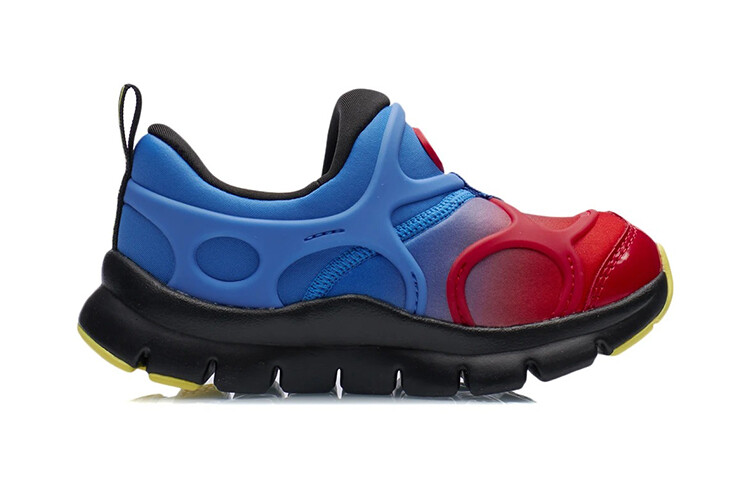 Кроссовки детские из коллекции Sports Life PS Low-top цвета кобальтово-синий/киноварь-красный Lining Young — фото 2