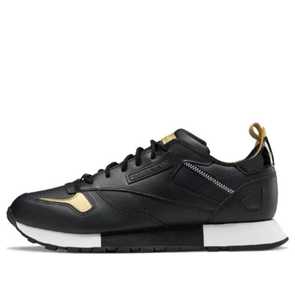 

Кроссовки classic leather ree:dux 'black gold' Reebok, черный