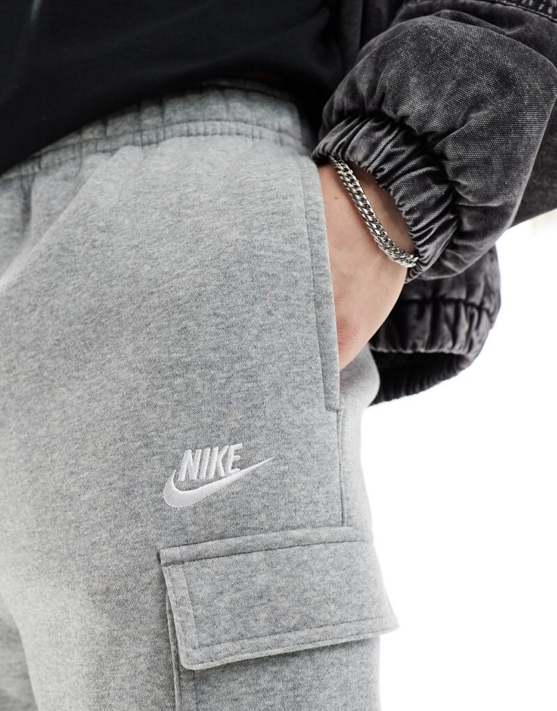 Nike - Club - Серые джоггеры-карго — фото 3