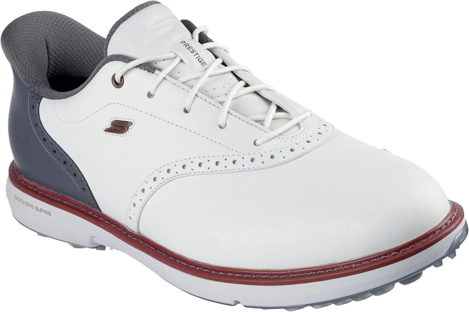 Мужские гольф-кроссовки Skechers Prestige с анатомической стелькой, серый — фото 4