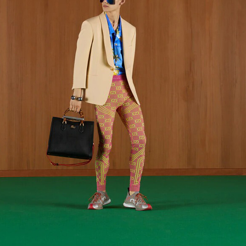 Коллекция Love Parade DSM эксклюзивная мужская рубашка синего цвета Gucci, синий — фото 2