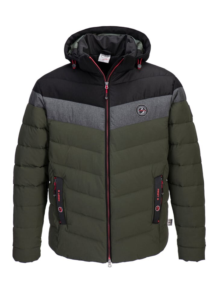 

Стеганая куртка First B, цвет olive/schwarz