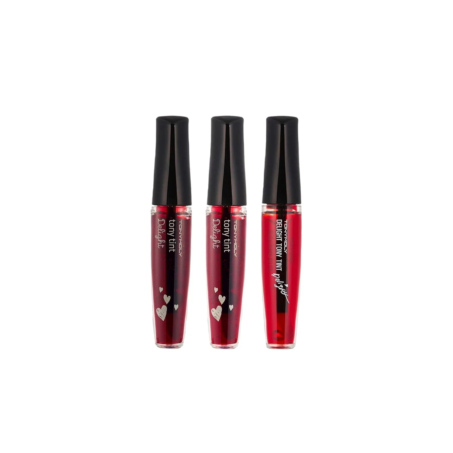 TONYMOLY Delight Tony Lip Tint, корейская косметическая стойкая помада для губ, высокопигментированная, увлажняющая и питательная формула. 3 шт. (1 шт.), Assorted