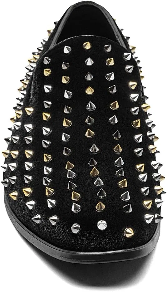 Мужские туфли Stacy Adams Spire Spikes, Black, Gold, Silver, Platinum — фото 4
