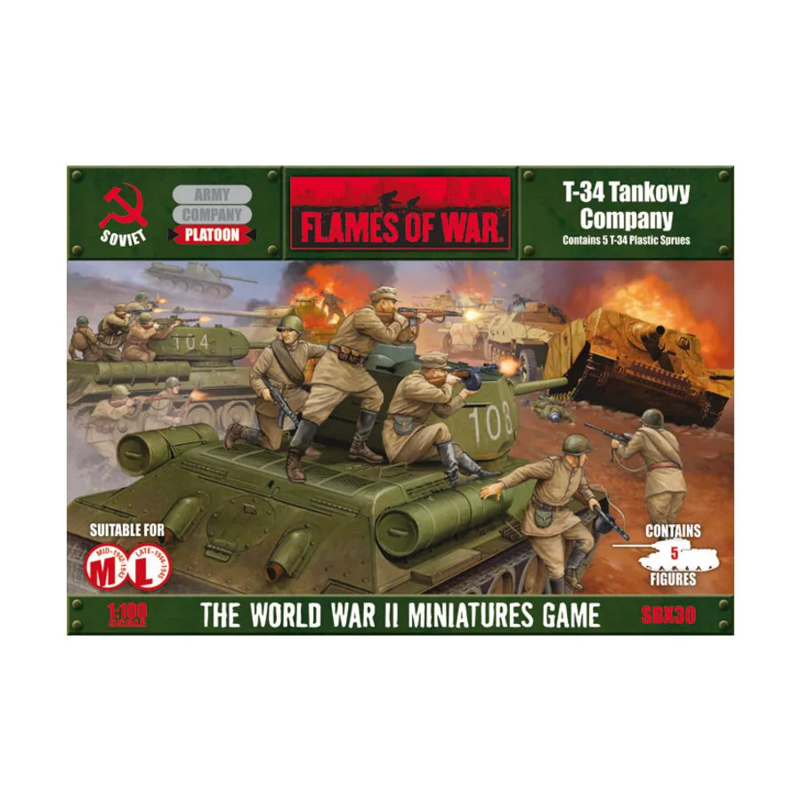 

Т-34 Танковая рота, Flames of War - WWII - Soviet - Box Sets & Miscellaneous