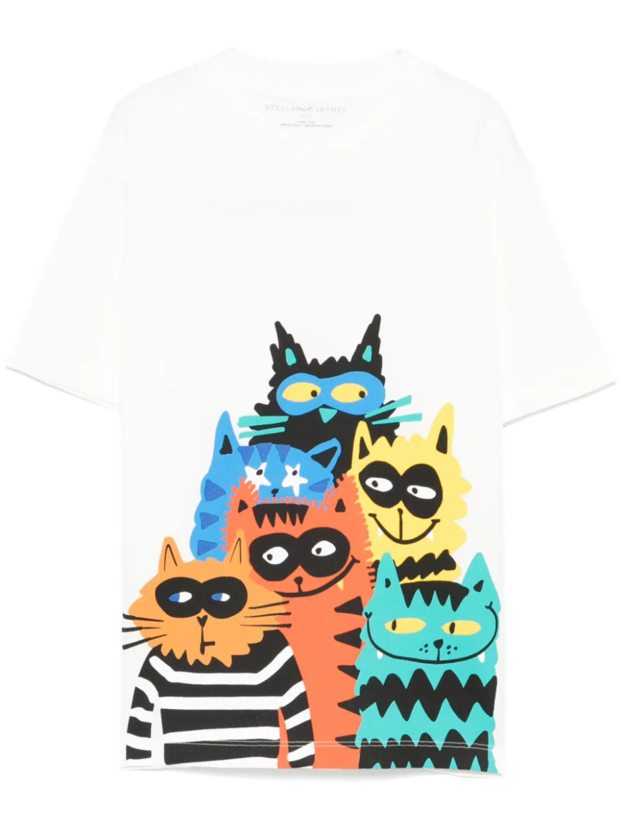 

Футболка Stella McCartney Kids с графическим принтом, белый