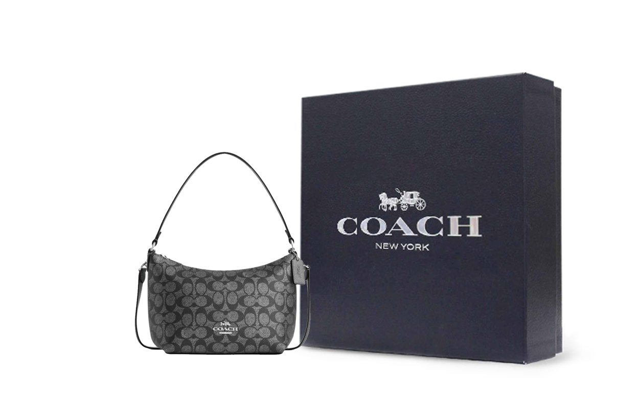 

COACH Сумка через плечо из искусственной кожи малого размера унисекс металлик разноцветная