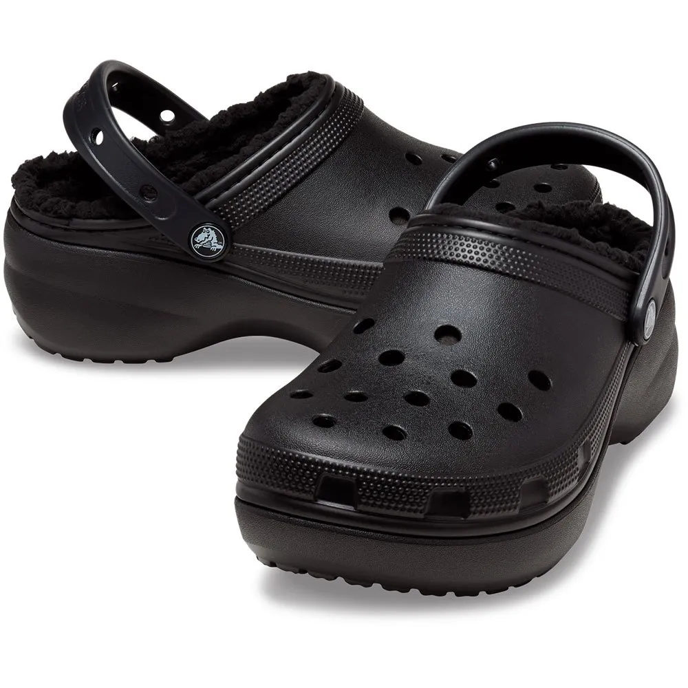 Сабо Crocs Classic Platform Lined, черный — фото 4