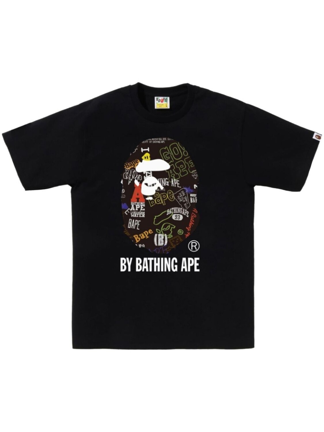 

A BATHING APE футболка с логотипом, черный