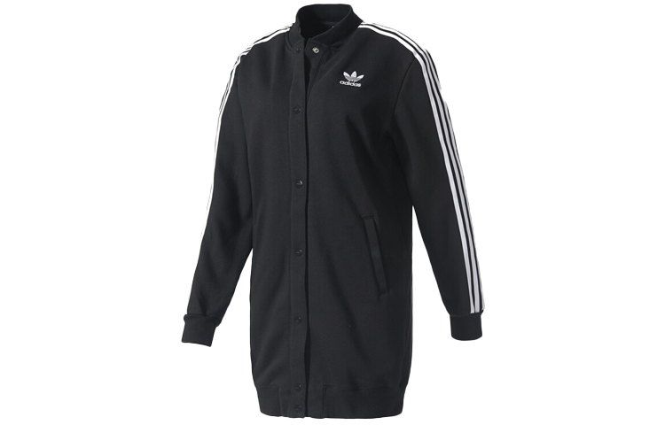 

Adidas Originals Куртка Women's Black Baseball Collar Moderate Others