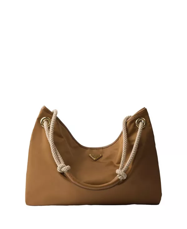 

Большая сумка через плечо Mariner из нейлона. Prada, коричневый