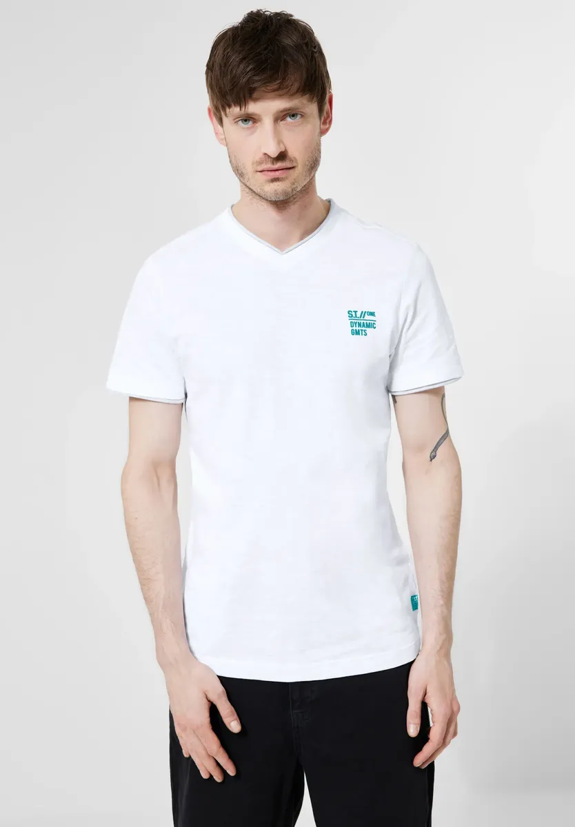 

STREET ONE МУЖСКАЯ рубашка 2-в-1, образ 2-в-1 Street One Men, белый