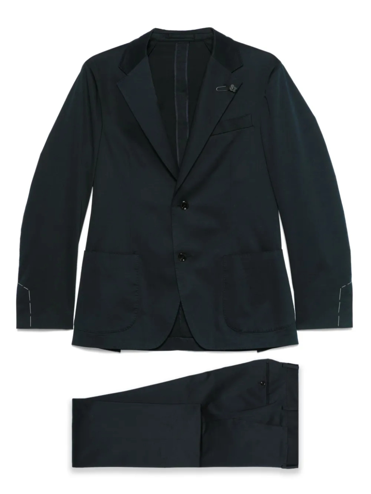 

Костюм с брошью Lardini, синий