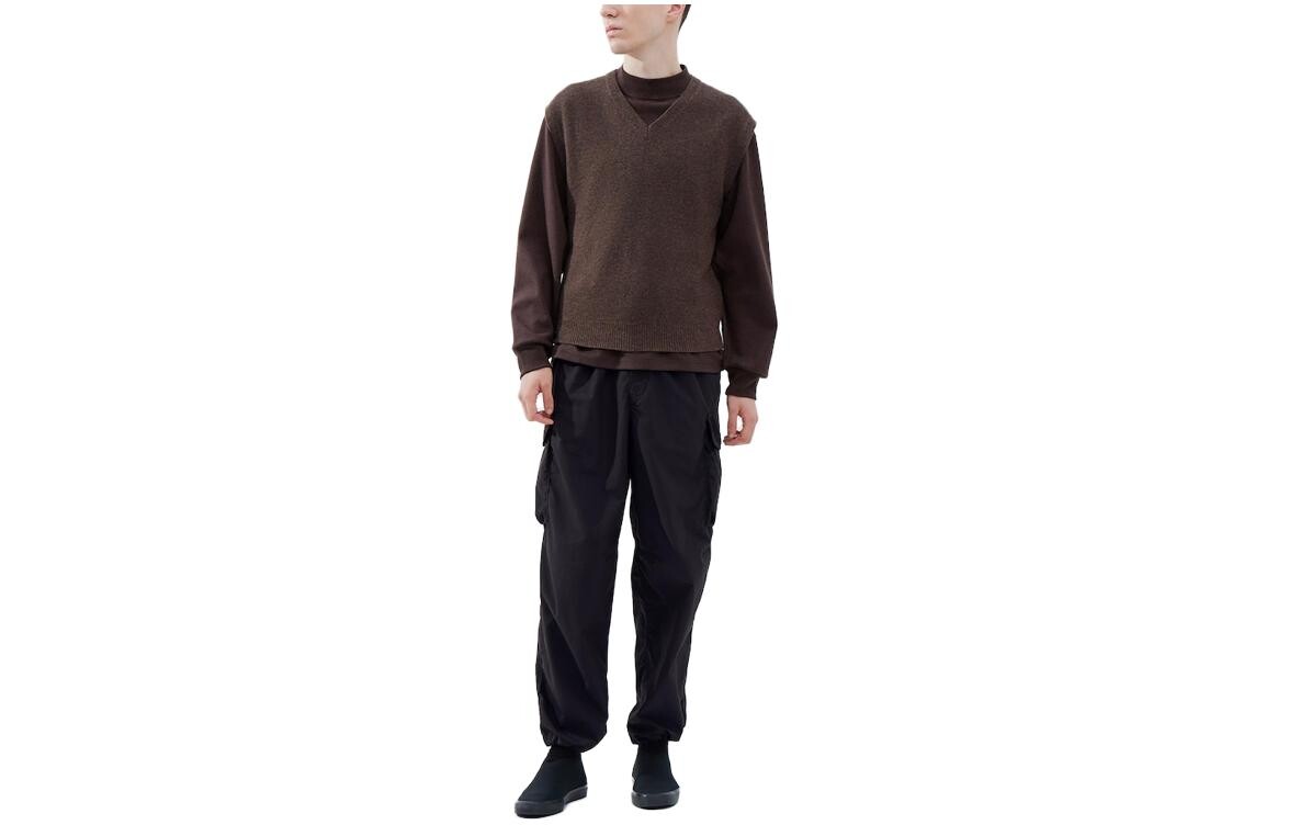 

FW23 U Series майка унисекс коричневый Uniqlo, коричневый