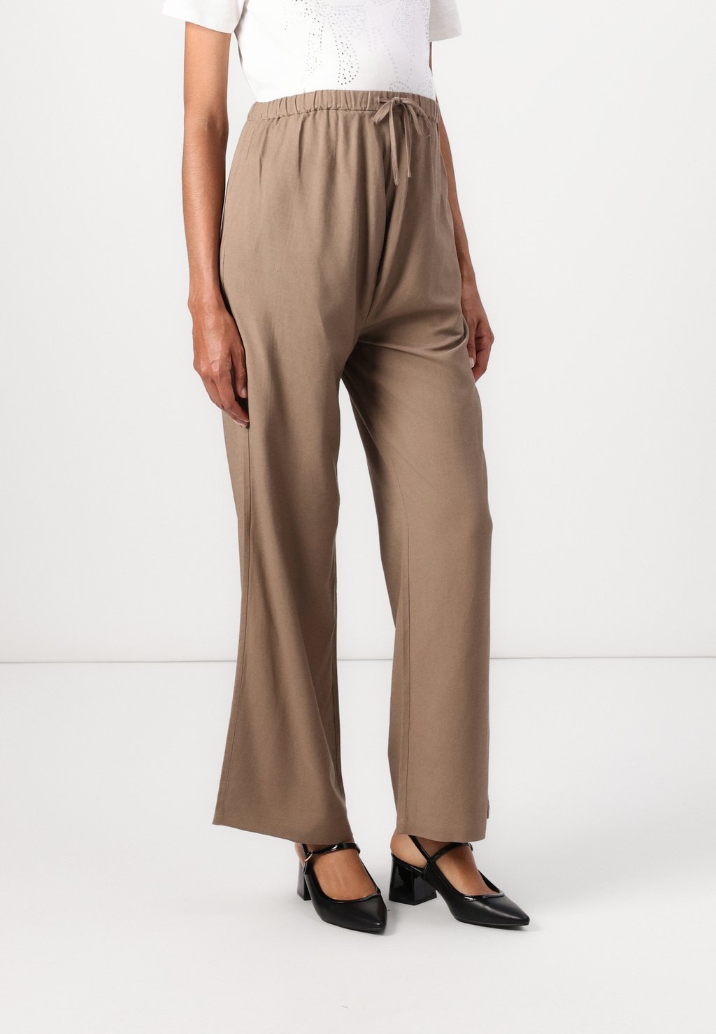 

Брюки LINEN BLEND WIDELEG Even&Odd Maternity, серо-коричневый