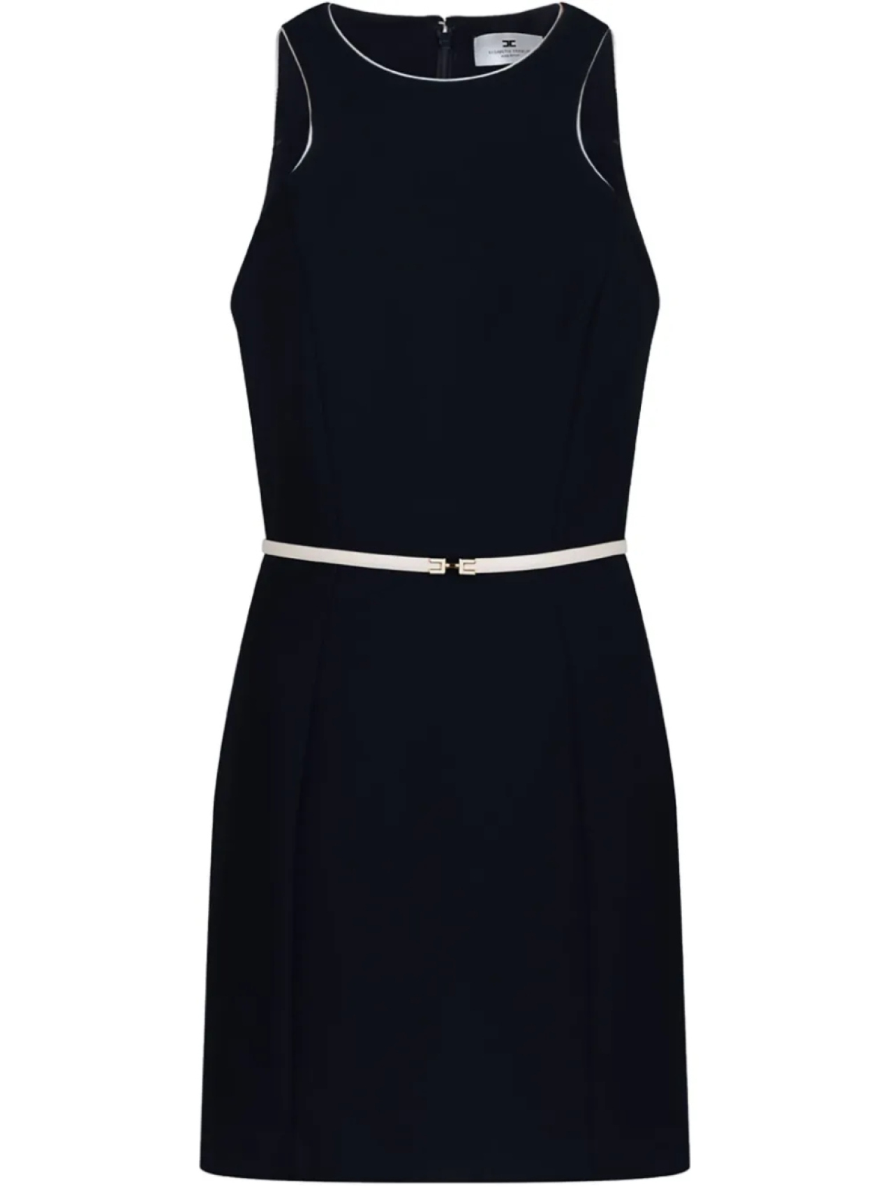 

Платье мини Elisabetta Franchi с поясом, черный