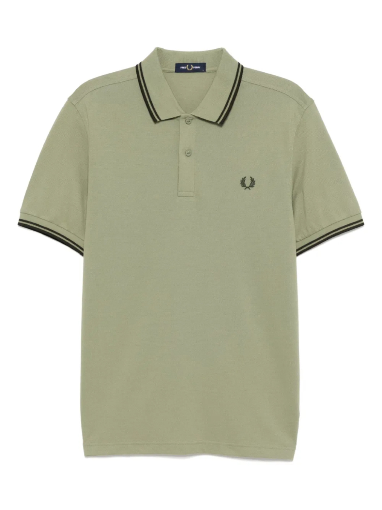 

Рубашка поло с двойным кончиком Fred Perry, зеленый