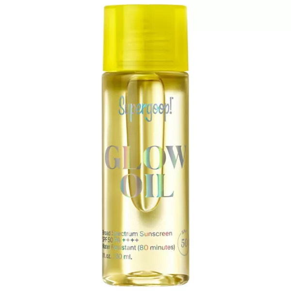 

Glow oil spf 50 сухое масло для тела солнцезащитный крем Supergoop!, объем 29 мл